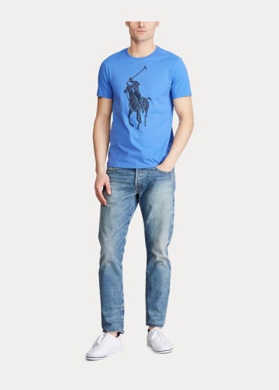 Men's Polo Ralph Lauren Custom Slim Fit Jersey T Shirts | 056923BRS